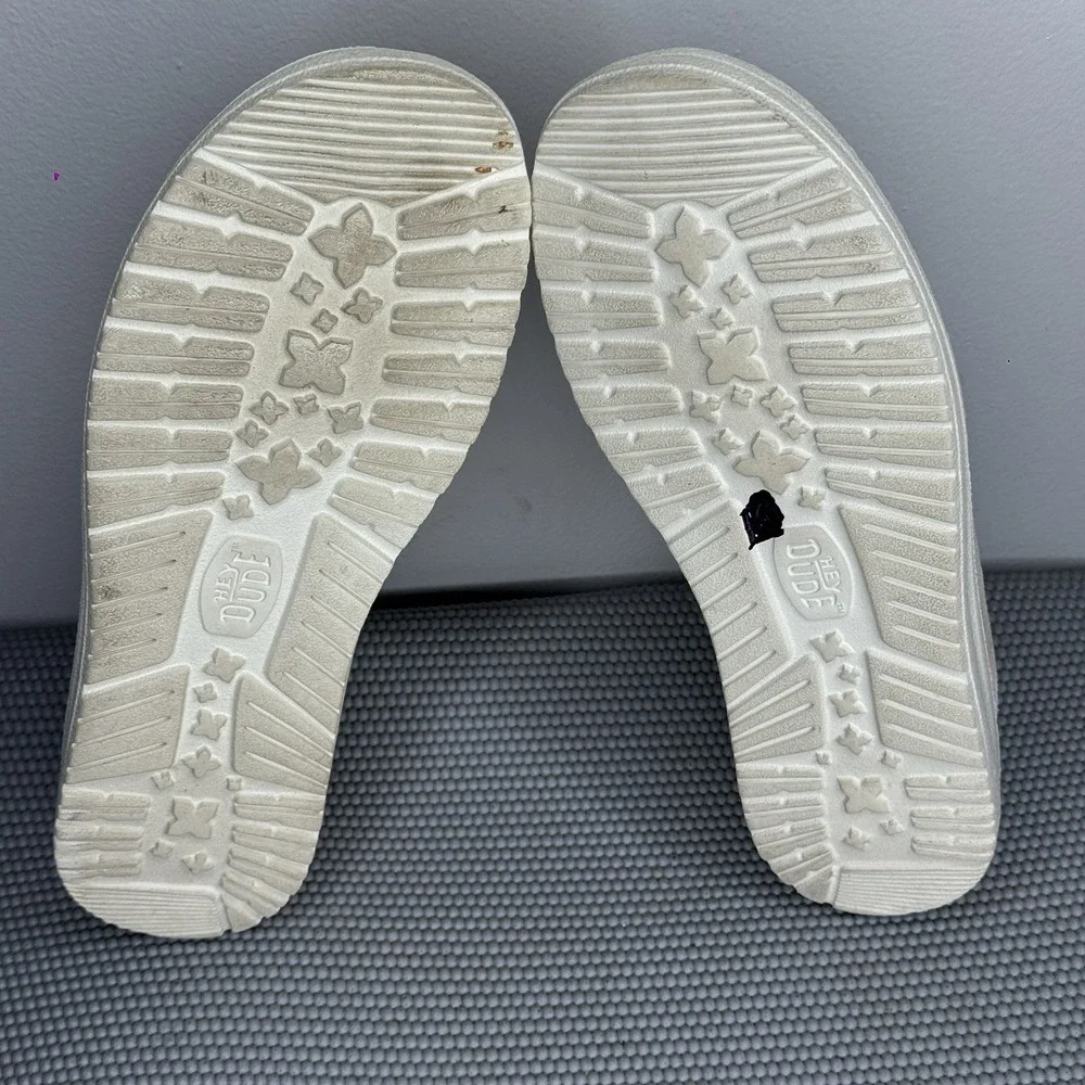 Hey Dude Women's Size‎ 8 Wendy Mid Suede Boho Ivory Lightweight Comfort Shoes